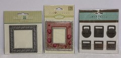 Lot of 8 K&Company & Others ~Metal Accents (Snaps, Hearts, Frames, Tags, Etc.)