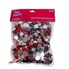 Valentine Craft Supplies Lot Sticker Gemstone Heart Letters Scrapbooking DIY