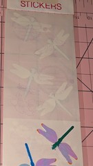 Vintage Mrs Grossmans Stickers Pearl Opal Dragonflies 6 Modules New Pack READ