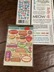 Lot Of 5 Cat Kitten Pet Animal Dimensional Stickers