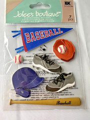 8 Assorted Sealed Packages of Crafting Stickers Baseball Fishing Handyman Dad