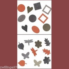 2 SETS COLORBOK SCRAP METALS 20 pcs NATURE & BASIC Colors: Silver Copper Brass