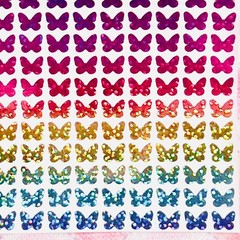 Rainbow Holographic Sparkle Butterfly Sticker Sheet! – Choose a Size!