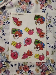 Vintage TREND Scratch N Sniff Sticker Sheet T-173 Raspberry Fruit 80’s