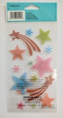 Jolee’s Vellum Multicolored Stars Scrapbooking Stickers