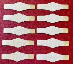 10 x 1920s Cuban Gold Cigar Bands – MINT New Old Stock – Unused Collector Set