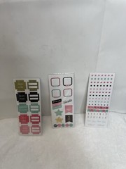 Pen+Gear Paper Lot Of 3 Pack 4-3″x8 Assorted Stickers Sheets #2