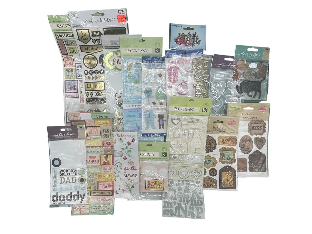 Huge Lot Stickers Kit Set Planner Craft Scrapbook Variety Of Themes