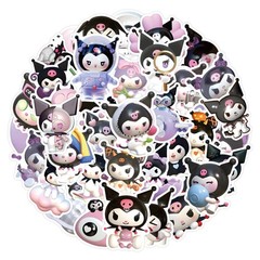 Cute Cartoon Kuromi Stickers for Kids,50PCS Vinyl Waterproof Kuromi Decal for…
