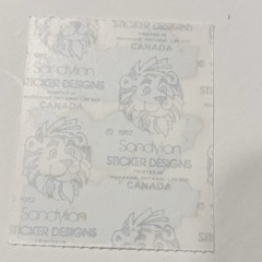 Vintage 1986 Sandylion Stickers Foil shiny Large Trucks Construction