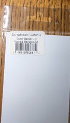 Scrapbook Customs, Outer Banks ~ Word & Background NC Island Scrapbook Laser Cut