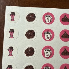 Vintage 80s CTP Matte Chocolate Scratch & Sniff Sticker Sheet Mini Strong Scent