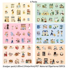 Kesari Everyday Journaling Stickers 180PCS