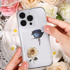 50PCS Dried Roses Stickers Aesthetic PET Transparent Stickers Vintage Gothic Flo