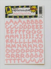 New Vintage Lot of 6 Packs Provo Craft Alphabitties Letters Scrapbook Stickers