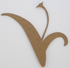 {3} TULiP FLOWER – Bare Unfinished Chipboard Die Cuts – 4 1/2″