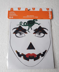 Claire’s Halloween Face Gem Stones Adhesive Stickers, Pumpkin Costume Accessor
