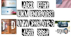 156-Piece Extra Large 6-Inch Waterproof Vinyl Letter Stickers for Any Occasion