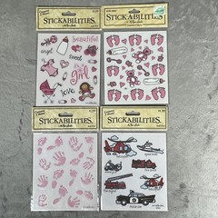 Lot of 26 Sheets Scrapbooking Stickers Baby Boy Girl School Birthday Sports