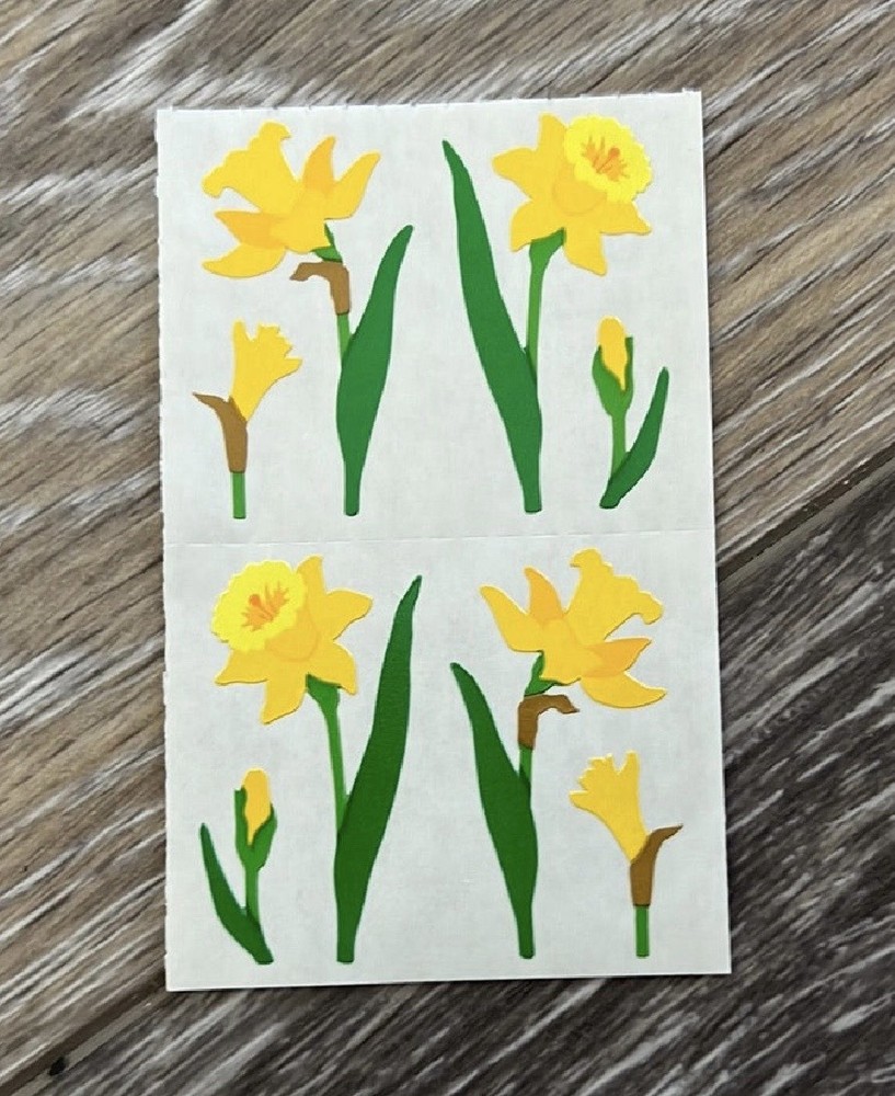 *Mrs. Grossman’s Stickers Flowers Daffodils 1/2 Sheet