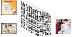 Small 0.5 Inch Black Letter Stickers – 10 Sheets for Scrapbooking & Journaling