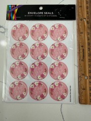 Brother Sister Design Studio»It’s A Girl» Envelope Seals Baby Shower 36 Stickers
