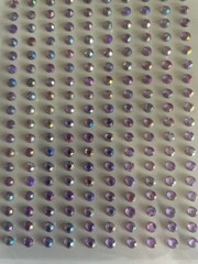 CraftbuddyUS CB002 200x4mm Self Adhesive AB Lilac Diamante Rhinestone Gems Craft