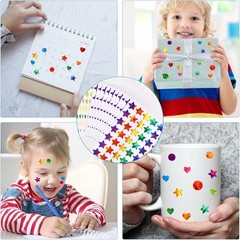 1710 Pcs Star Stickers for Kids Reward, Small Sparkly Holographic Sticker for…
