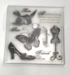 MY REFLECTIONS LA BELLE VIE Close to My Heart Paper Pack & Stickers 2 Stamp Sets