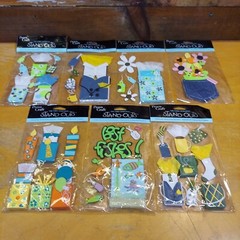 Lot Of 7 New Stand-out Paper Sculpture Stickers By Provo Craft Lot 2
