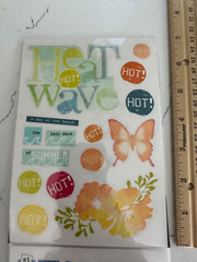 Me & My Big Ideas Mambi Stickers «Summer Time» Relax Heat Beach Sun Scrapbooking