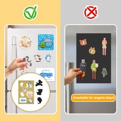 Towjug 6 Pack Magnetic Sheets 4×6 Adhesive Backing for Photos Refrigerator Magne