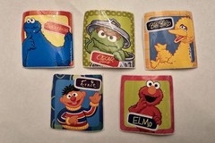 Vintage Smile Makers Sesame Street Stickers Set of 5 2.5 x 2.5 Inches