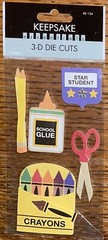 Sandylion Essentials Backpacks School Supplies Scissors Crayons Glue Stickers