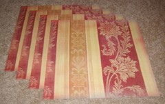 Daisy D’s Vintage Single Sided Scrapbook Paper(4)….Damask Stripe
