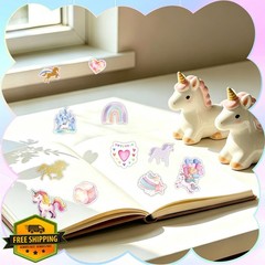 ANONDF unicorn stickers 120 pack rainbow 7