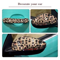 12000 Pieces Leopard Print Bling Rhinestone Sticker with 2 Brown Leopard Print