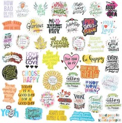 200pcs Waterproof Motivational Stickers – Perfect for Water Bottles & Laptops