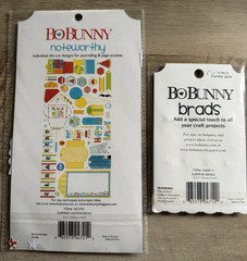 Bo Bunny «Surprise» Party Theme Scrapbook Diecuts & Brads, NEW