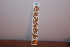 Vintage 1983 Cardesign TOOTS Sticker Strip KANGAROOS MUS #148 Mama & Joey family