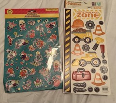 Vintage Sticker Lot Mostly New Huge Mixed Scrapbooking Craft Alphabet Kids NOS