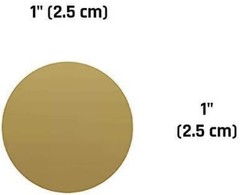 150 Pack, 1″ Scratch Off Stickers Labels, Round Circle – Gold