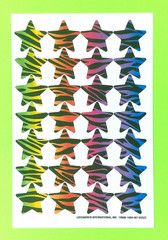Tiger Stripe Stars Sticker Sheet