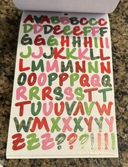 Hobby Lobby CHRISTMAS 2021 Sticker Book Holiday Winter Alphabet 872 Pieces