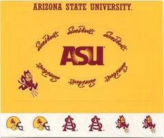 Arizona State University Sundevils Scrapbook Stickers CHOOSE FROM 4 ITEMS