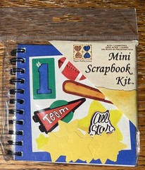 Paper Reflections Mini Scrapbook Kit All Star Sports 3”x3” Football🏈 Baseball