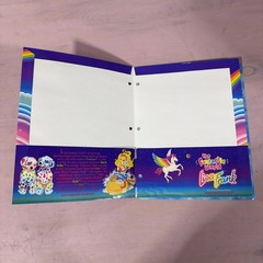 Vintage Lisa Frank Fab Friends Folder 2 Pocket complete jumbo sticker sheet