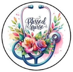BLESSED NURSE ENVELOPE SEALS LABELS STICKERS PARTY FAVORS