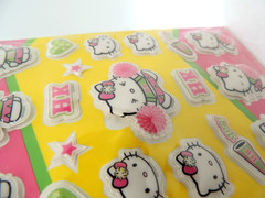 Vintage Sanrio Hello Kitty Puffy Stickers Cheerleader AGC Stickety Doo Da NEW