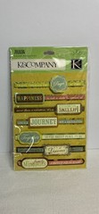 Lot of 4~K&Company Stickers ~Gardener & Butterflies, Grand Adhesions + Metal Art